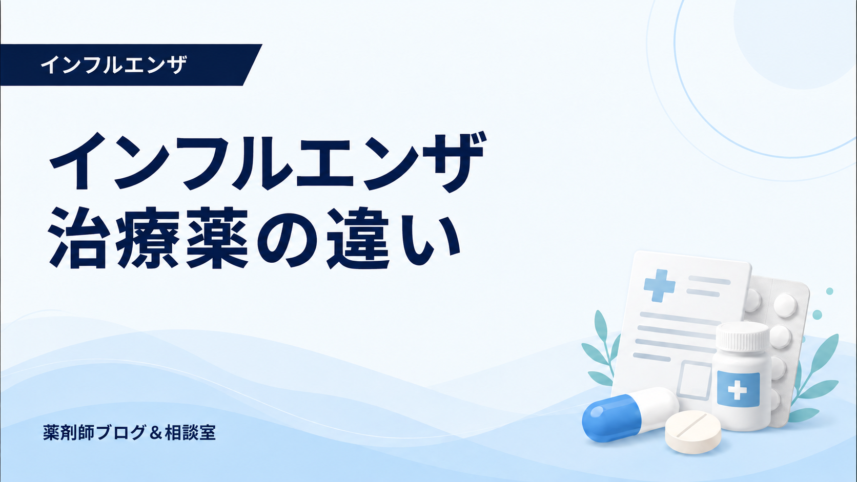 インフルエンザ治療薬の違い｜飲み薬・吸入薬・点滴薬の特徴